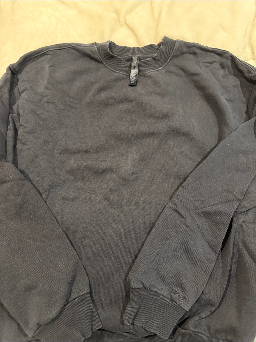 SKIMS Black Crewneck Sweatshirt
